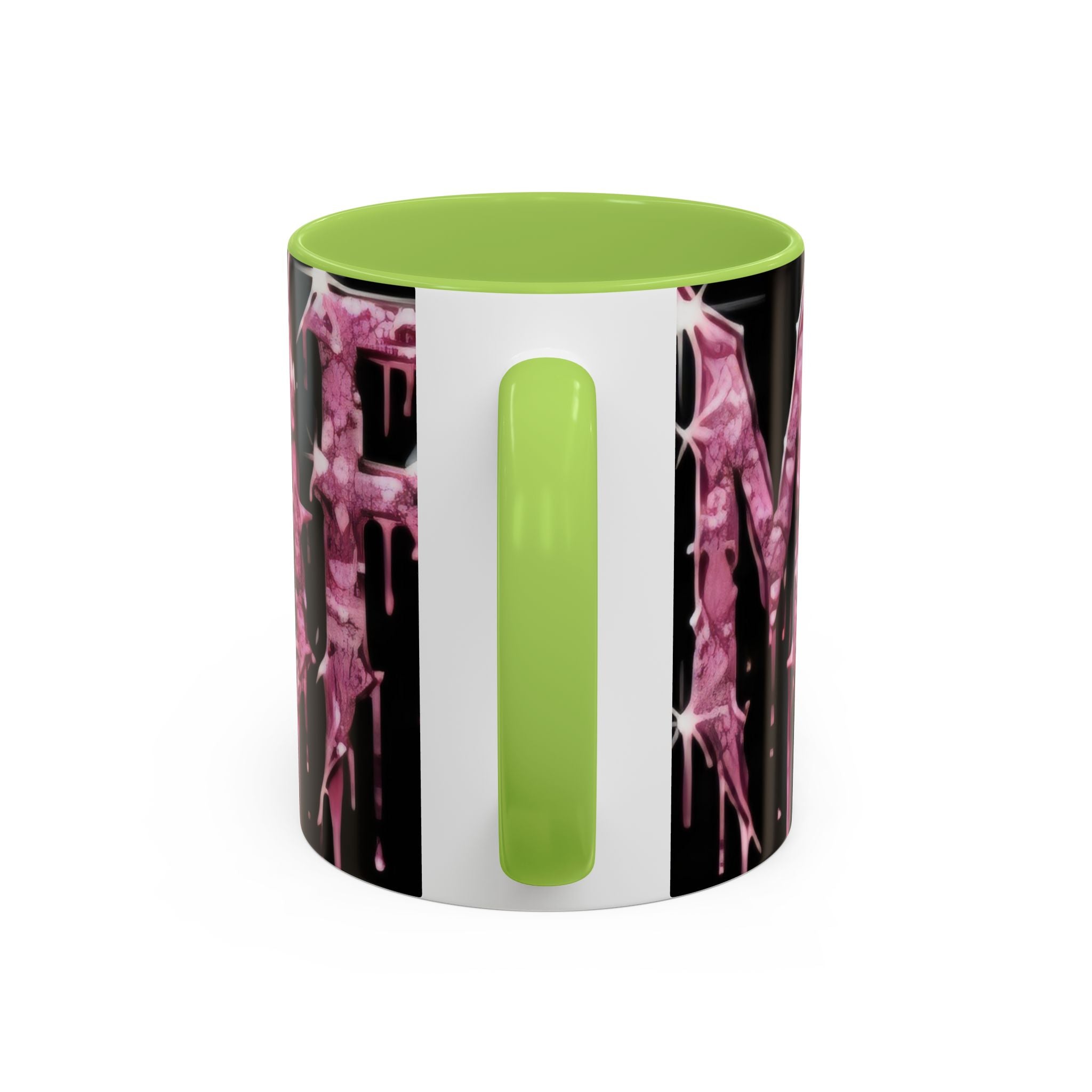 Dripping Pink Glitter Gothic Mug — Accent Coffee Cup (11/15oz) - mrdgaf.shop