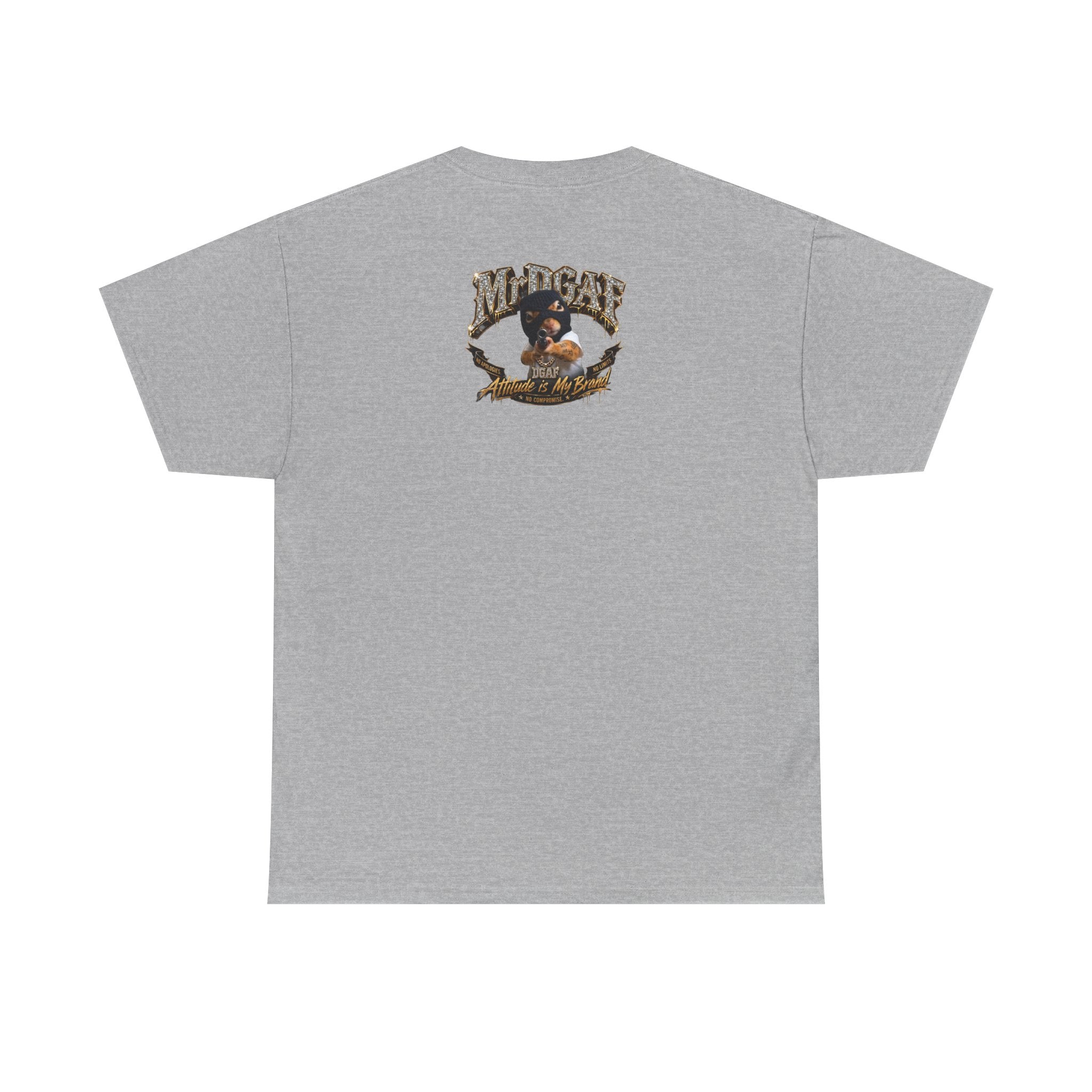 IDGAF Never Will Tee — Bold Rhinestone Text Graphic T‑Shirt