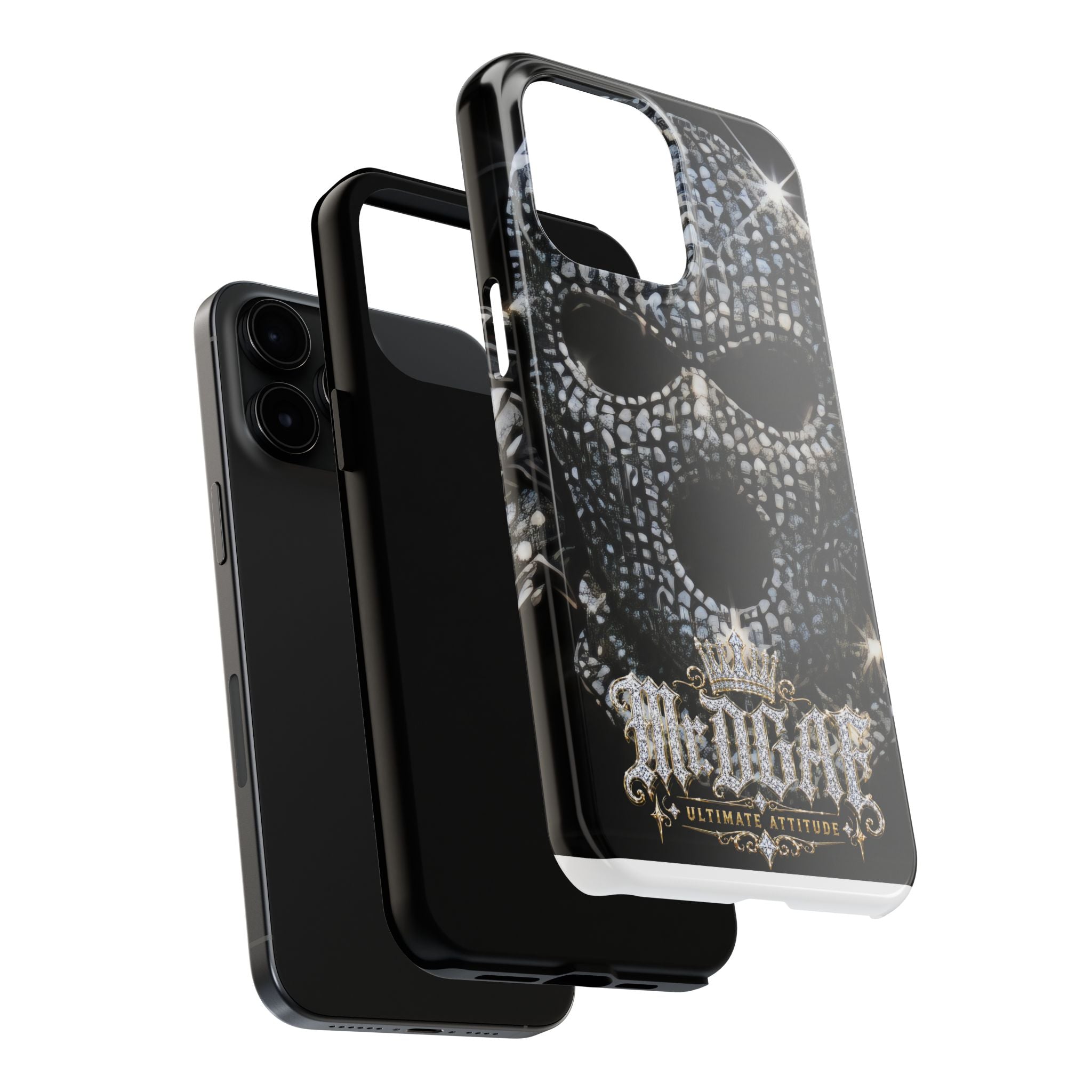 Skull Rhinestone Tough Phone Case — "Outlaw" Ultimate Attitude - mrdgaf.shop