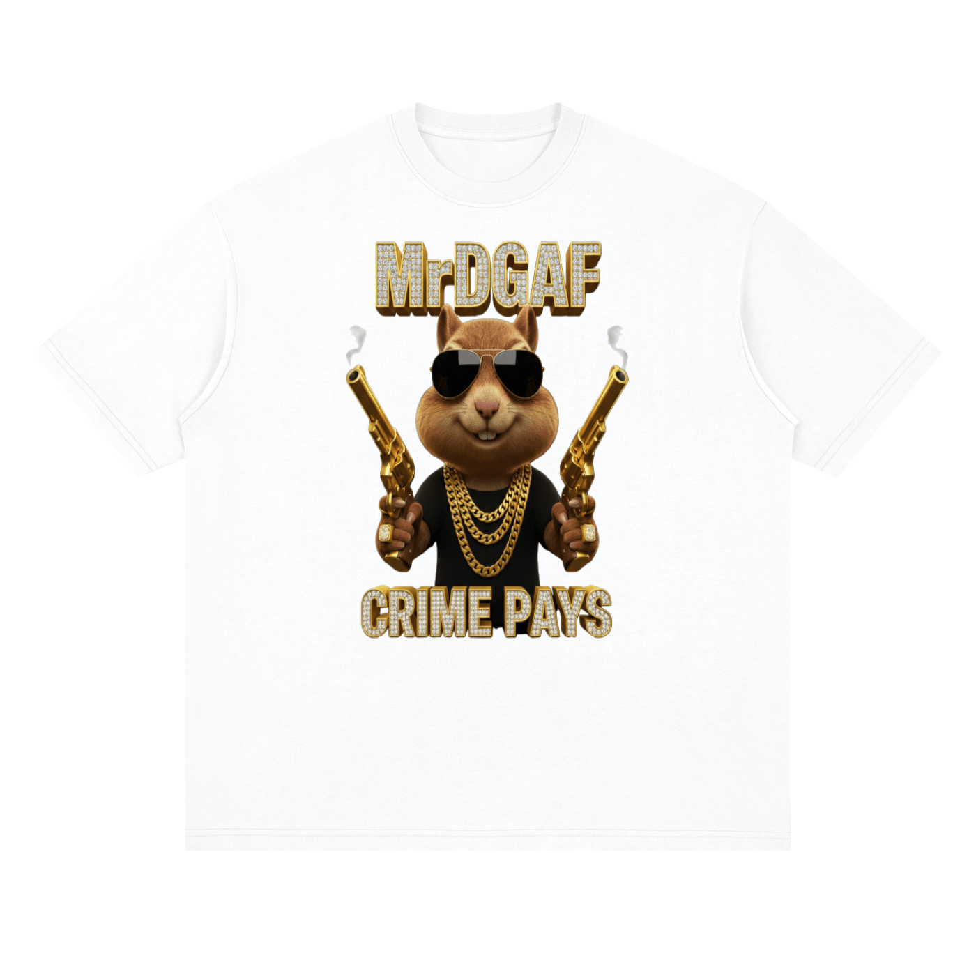 Crime Pays Graphic Tee — Mr. DGAF Dark Streetwear - mrdgaf.shop