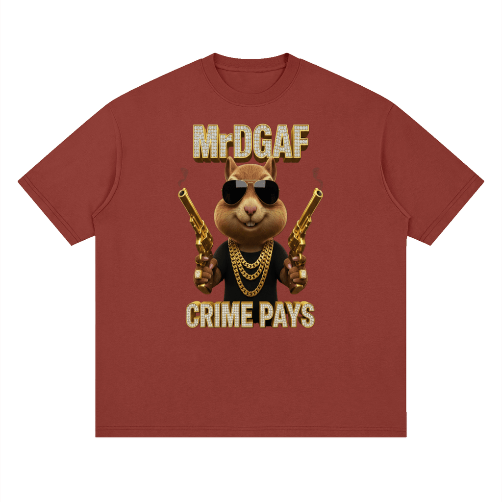 Crime Pays Graphic Tee — Mr. DGAF Dark Streetwear - mrdgaf.shop