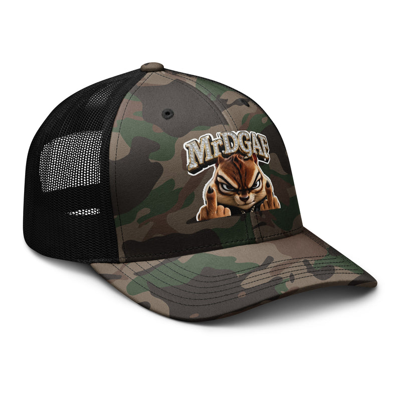 MrDGAF Mascot — Camo Trucker Hat - mrdgaf.shop